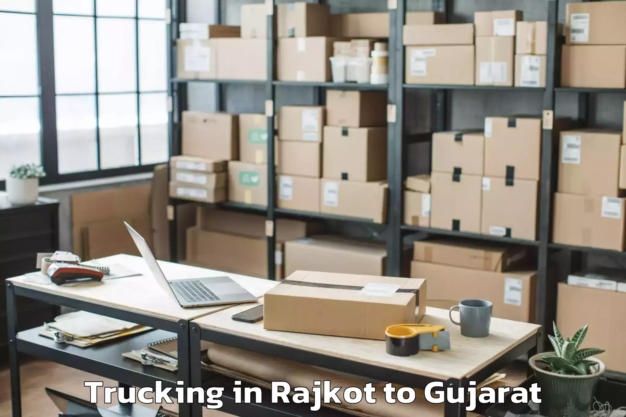 Easy Rajkot to Vijapur Trucking Booking